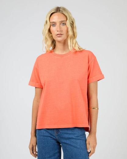 All About Eve Washed Tee - Coral