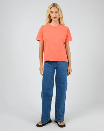 All About Eve Washed Tee - Coral
