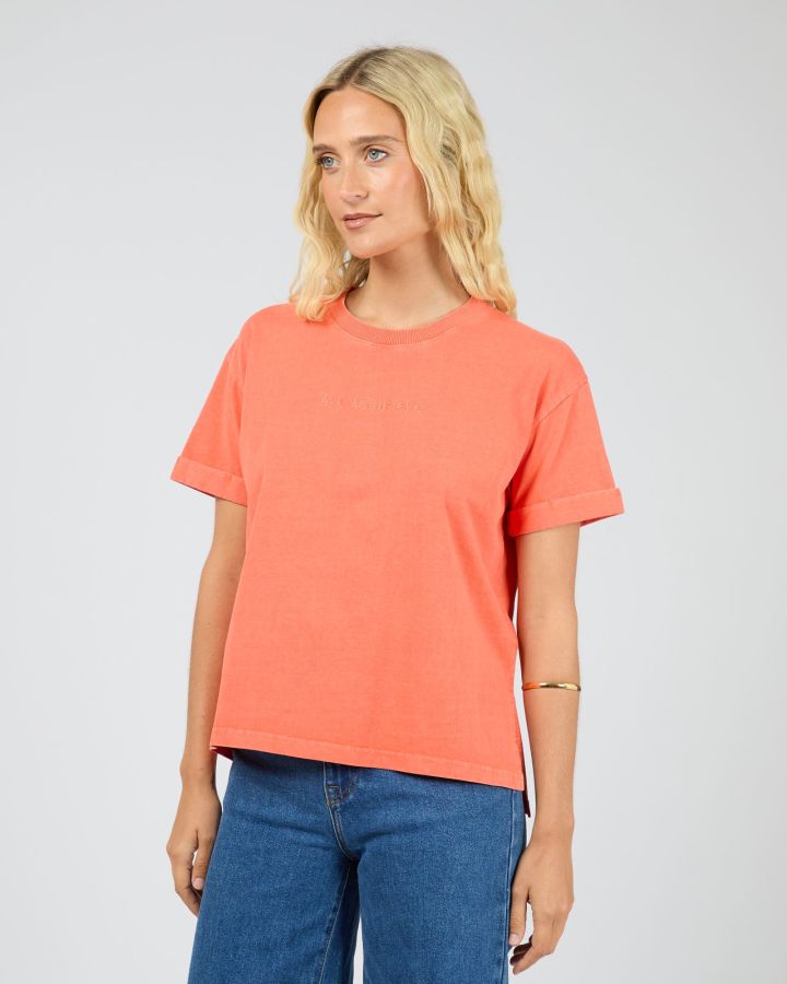 All About Eve Washed Tee - Coral