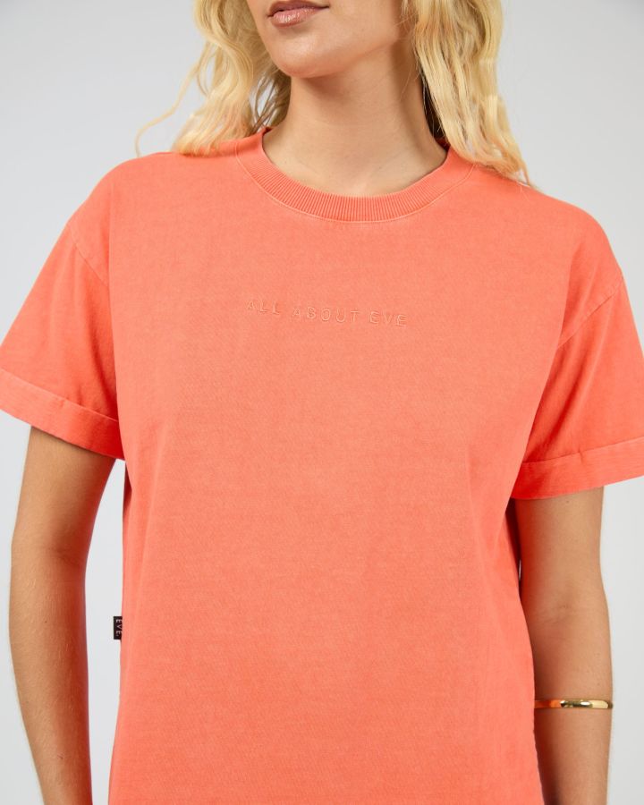 All About Eve Washed Tee - Coral