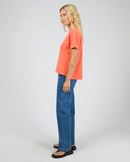 All About Eve Washed Tee - Coral