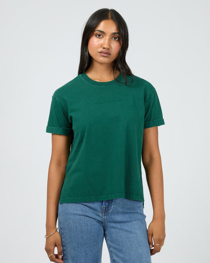 Washed Tee - Forrest Green