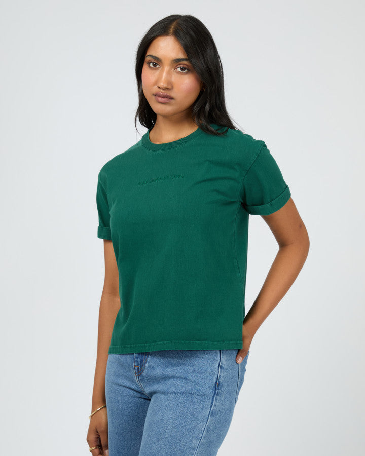 Washed Tee - Forrest Green