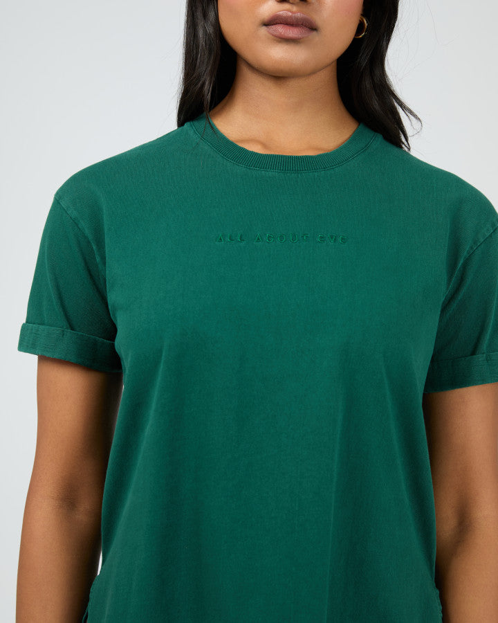 Washed Tee - Forrest Green