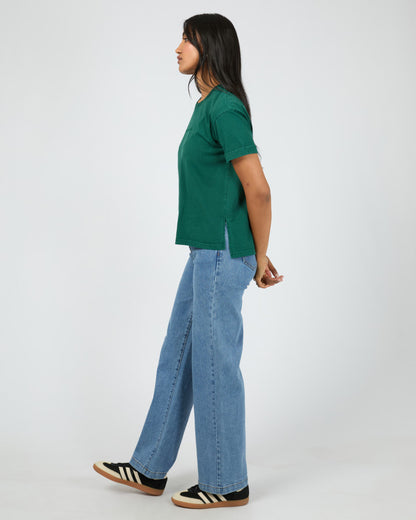 Washed Tee - Forrest Green
