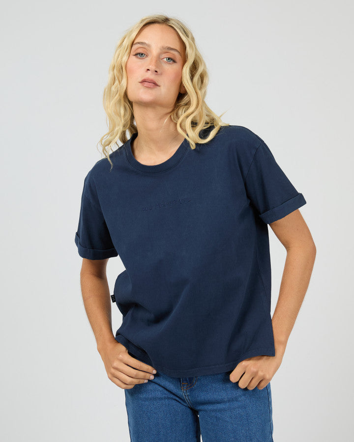 All About Eve Washed Tee - Navy