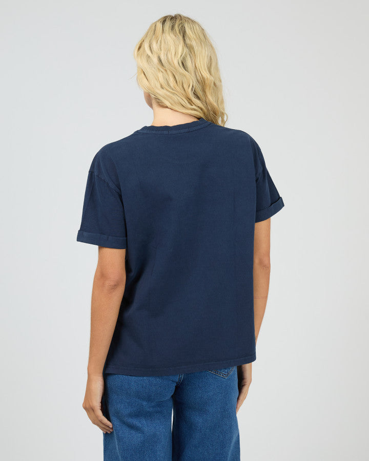 All About Eve Washed Tee - Navy