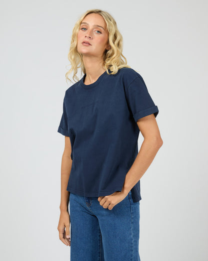 All About Eve Washed Tee - Navy