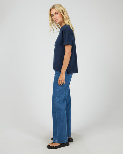 All About Eve Washed Tee - Navy