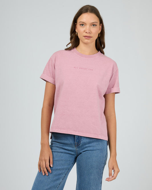 Washed Tee - Quartz Pink