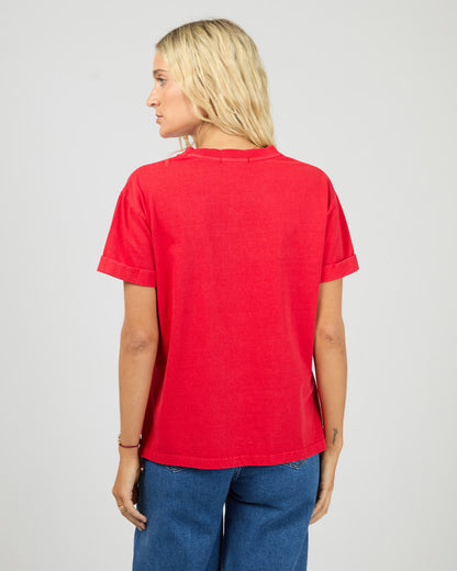 All About Eve Washed Tee - Red