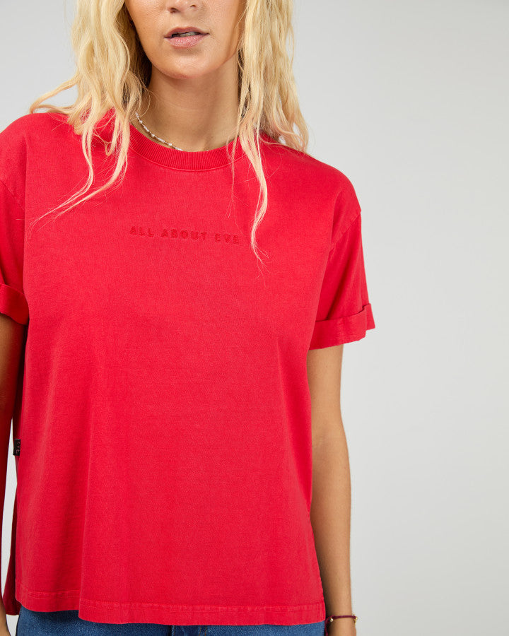All About Eve Washed Tee - Red