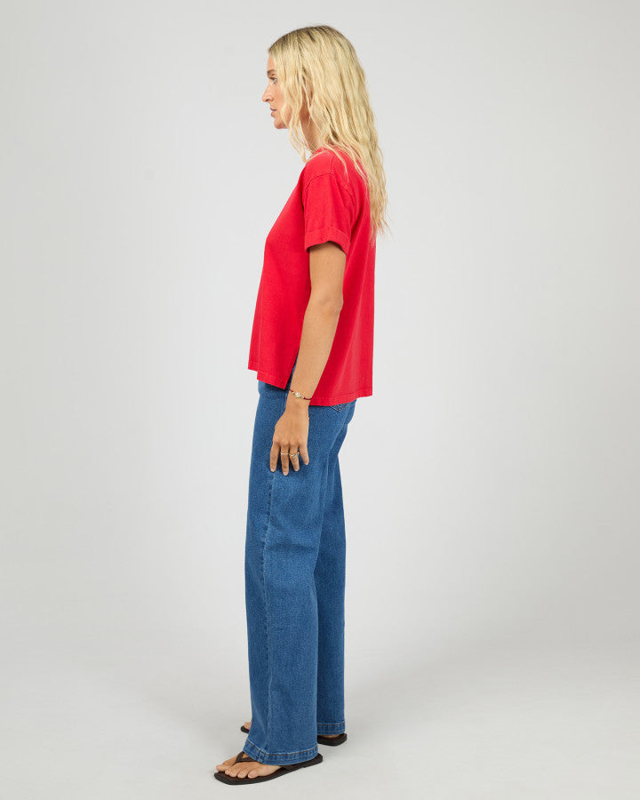All About Eve Washed Tee - Red