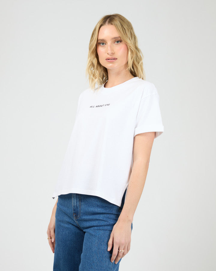 Washed Tee - White