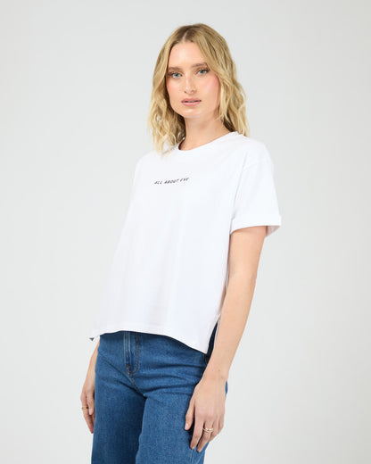 Washed Tee - White