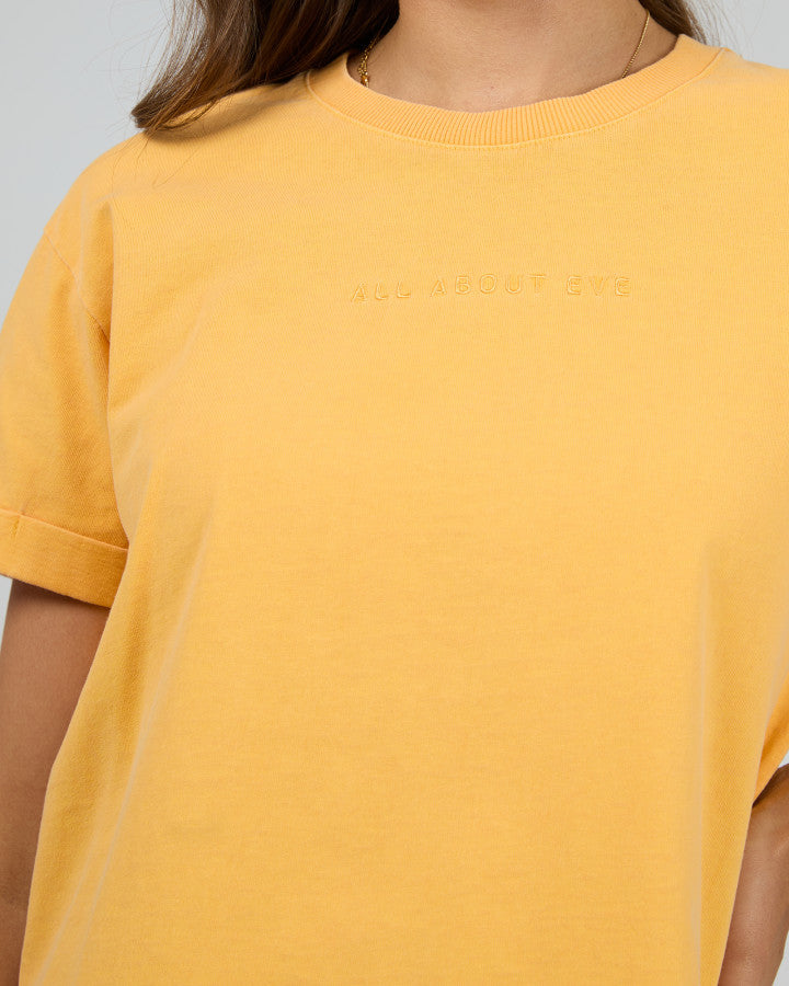 All About Eve Washed Tee - Yellow