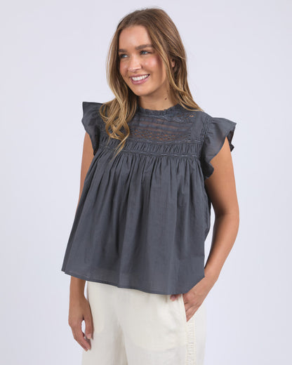 Adelyn Top - Charcoal