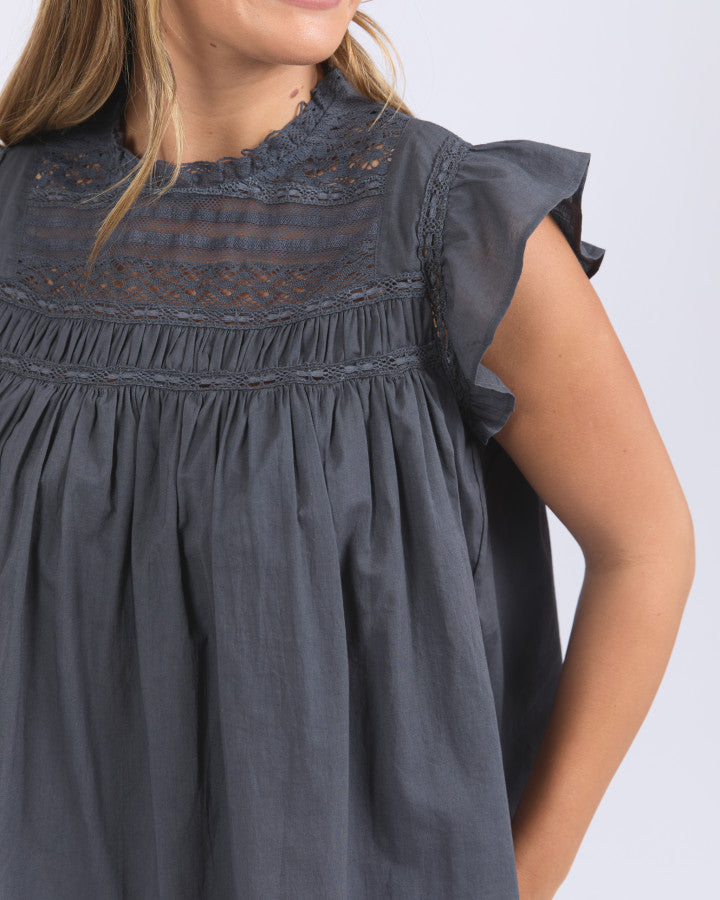Adelyn Top - Charcoal