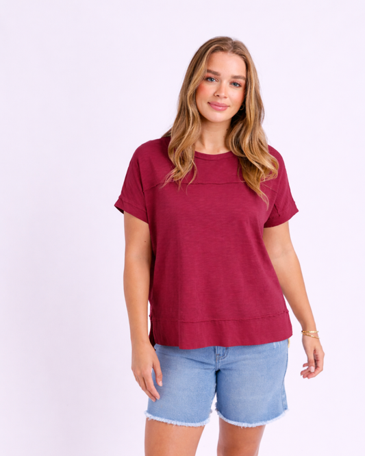Foxwood Allison Tee - Wine