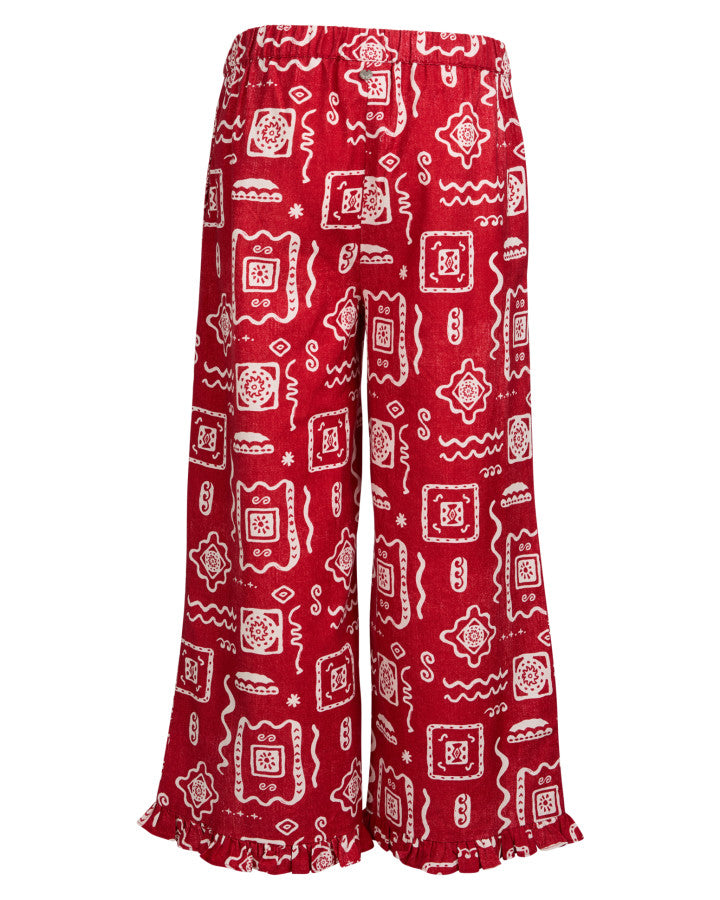 Amalfi Pant - Red Print