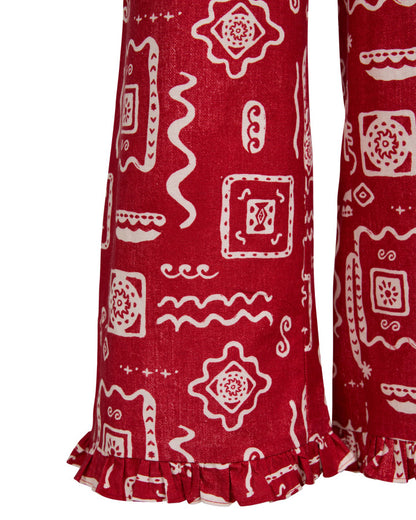 Amalfi Pant - Red Print