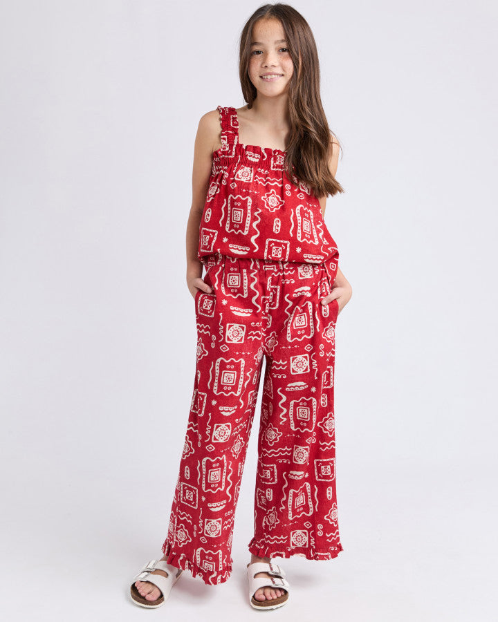 Amalfi Pant - Red Print