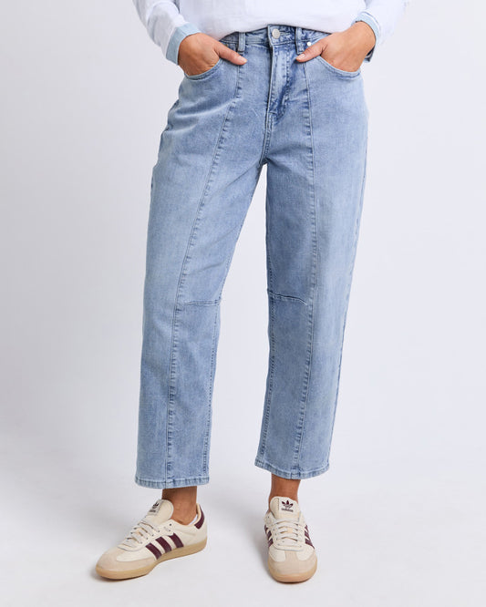 Foxwood Ambrose Barrel Jean | Light Blue