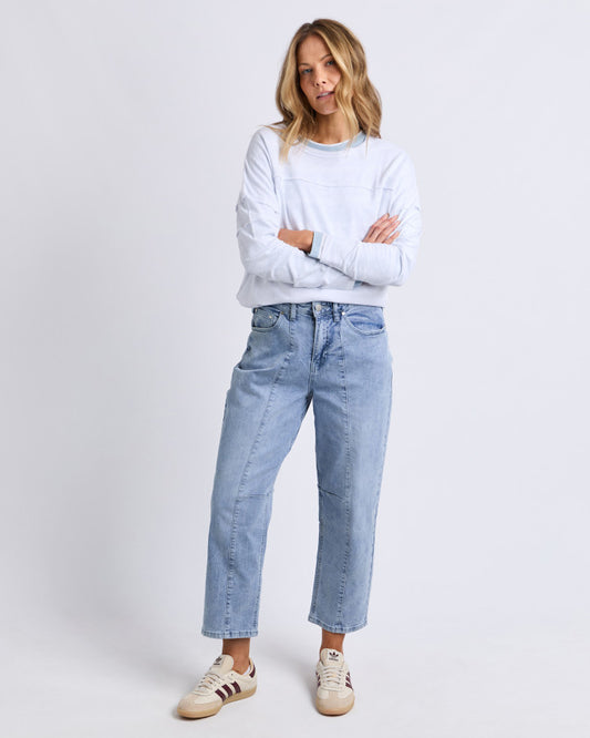 Foxwood Ambrose Barrel Jean | Light Blue