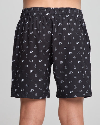 Youth Anchor Bones Swim Volley Short