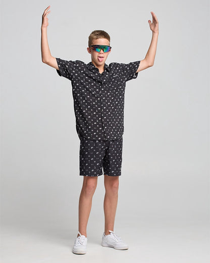 Youth Anchor Bones Swim Volley Short