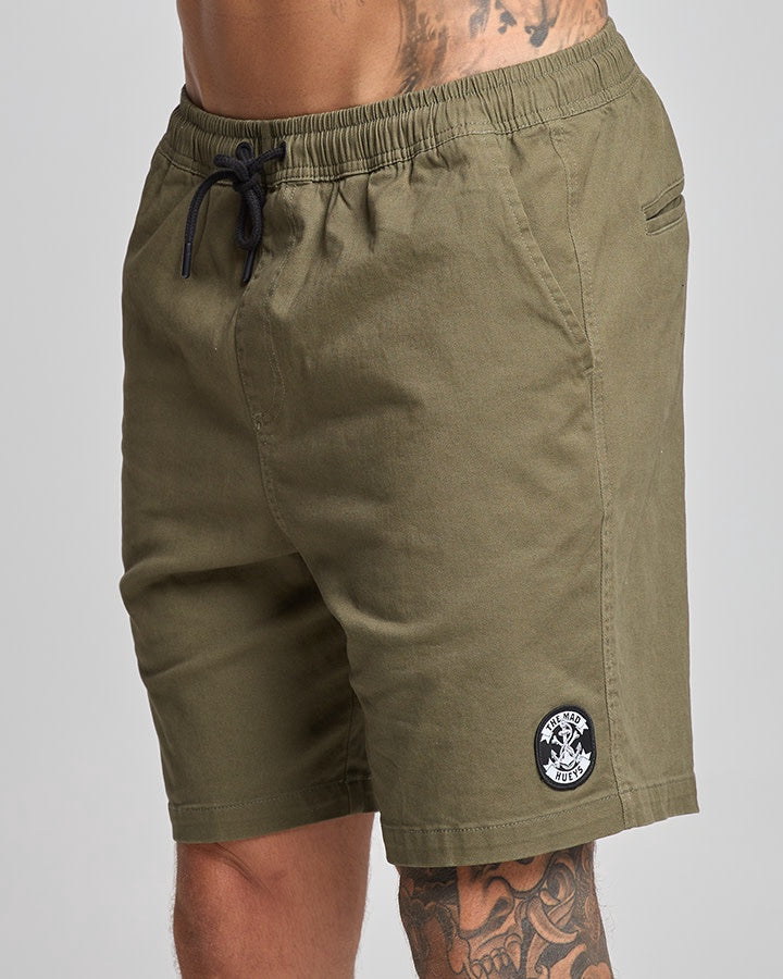 Anchor Bones 18" Chino Shorts - Olive