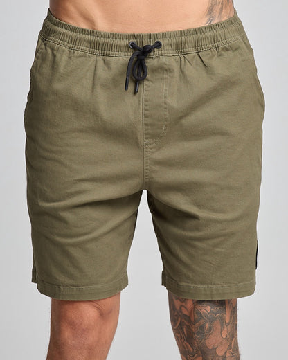 Anchor Bones 18" Chino Shorts - Olive