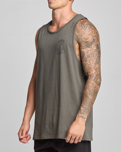 Anchor Bones Tank - Charcoal