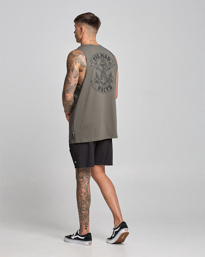 Anchor Bones Tank - Charcoal