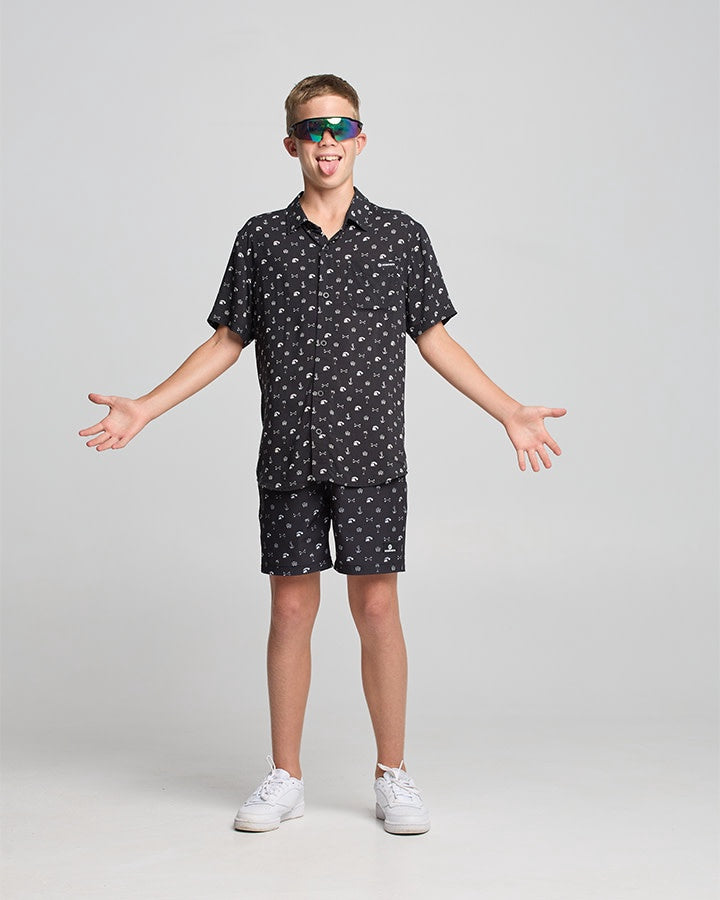 Youth Anchor Bones Woven Shirt