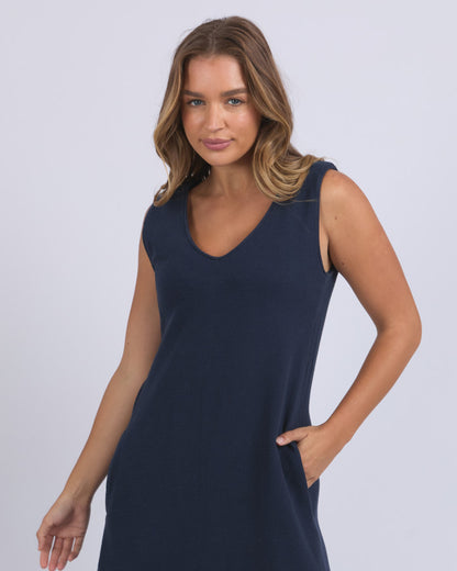Aspen Dress - Navy