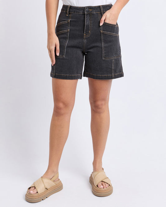 Foxwood Balmy Short | Washed Black
