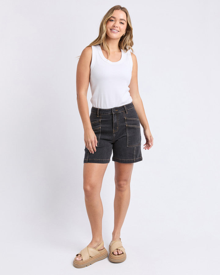 Foxwood Balmy Short | Washed Black