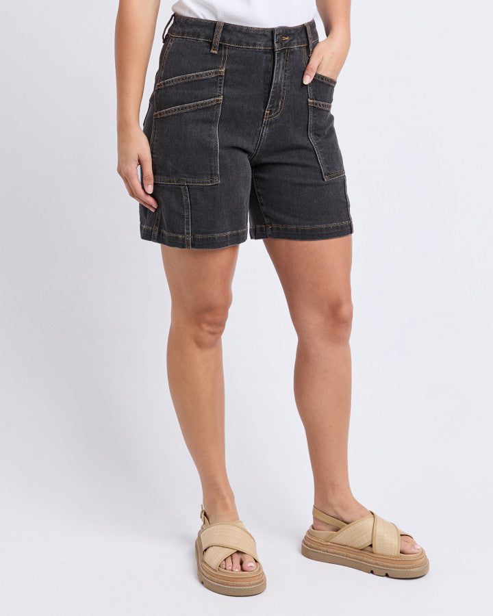 Foxwood Balmy Short | Washed Black