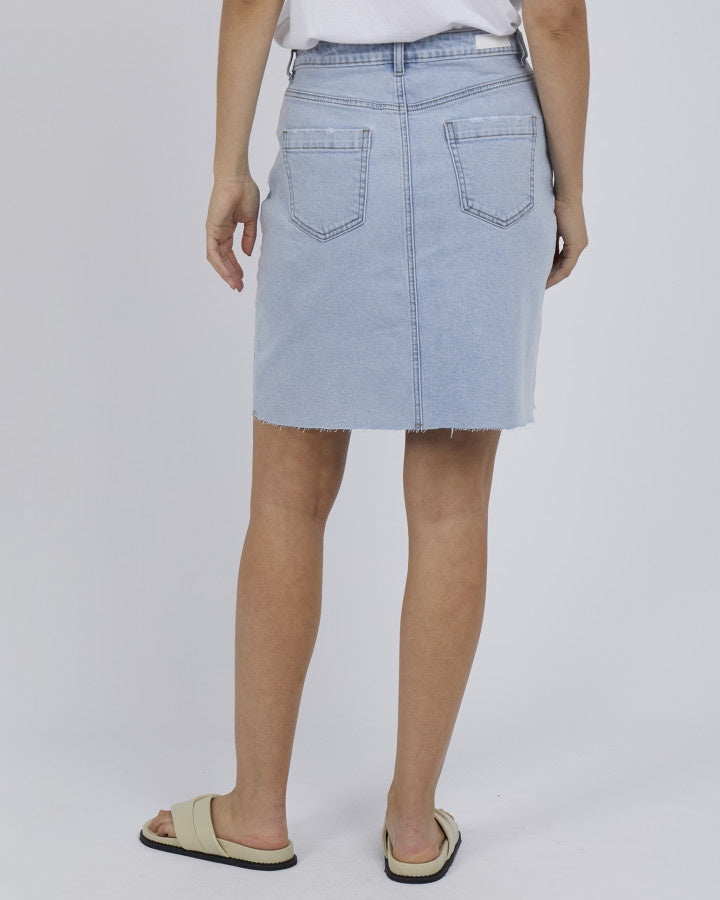 Belle Denim Skirt - Light Blue