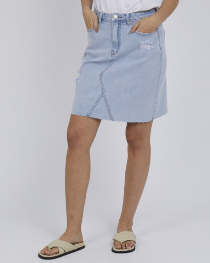 Belle Denim Skirt - Light Blue