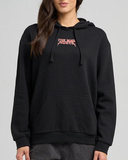 Born To Hueys | Womens Hooded Pullover - Black