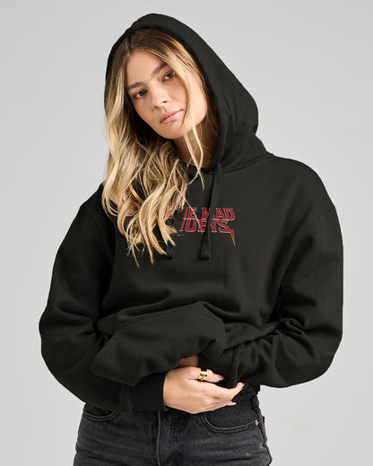 Born To Hueys | Womens Hooded Pullover - Black