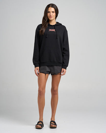 Born To Hueys | Womens Hooded Pullover - Black