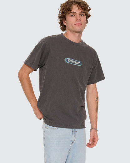 Thrills | Built to Win Embro Merch Fit Tee | Indigo Marble