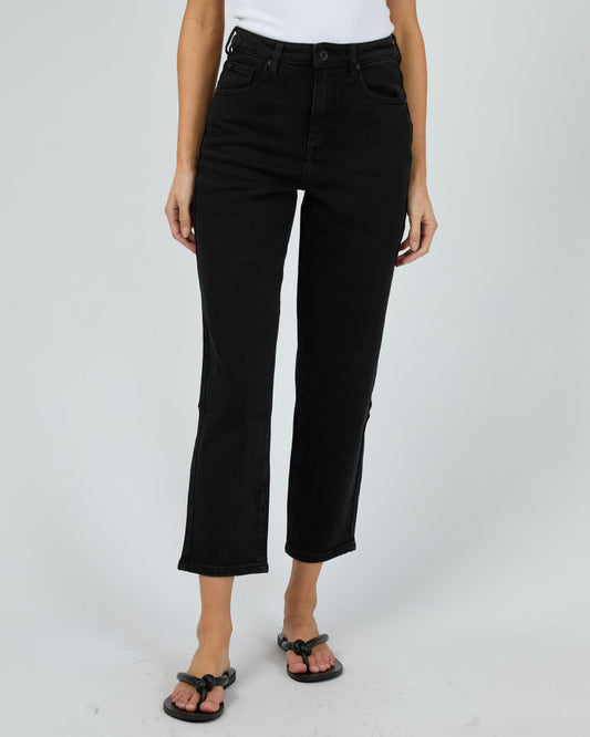 Cali Straight Jean - Midnight Black
