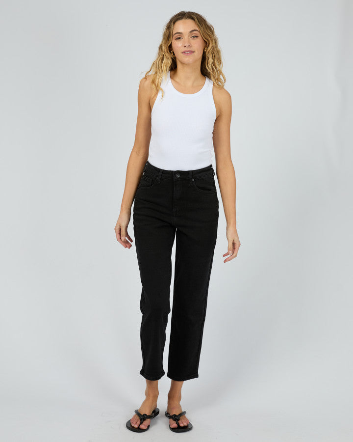 Cali Straight Jean - Midnight Black