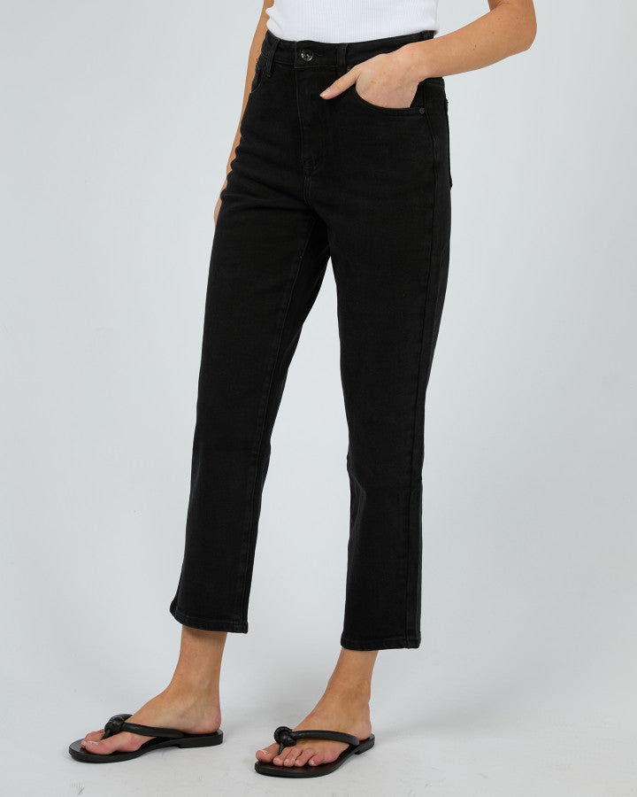 Cali Straight Jean - Midnight Black