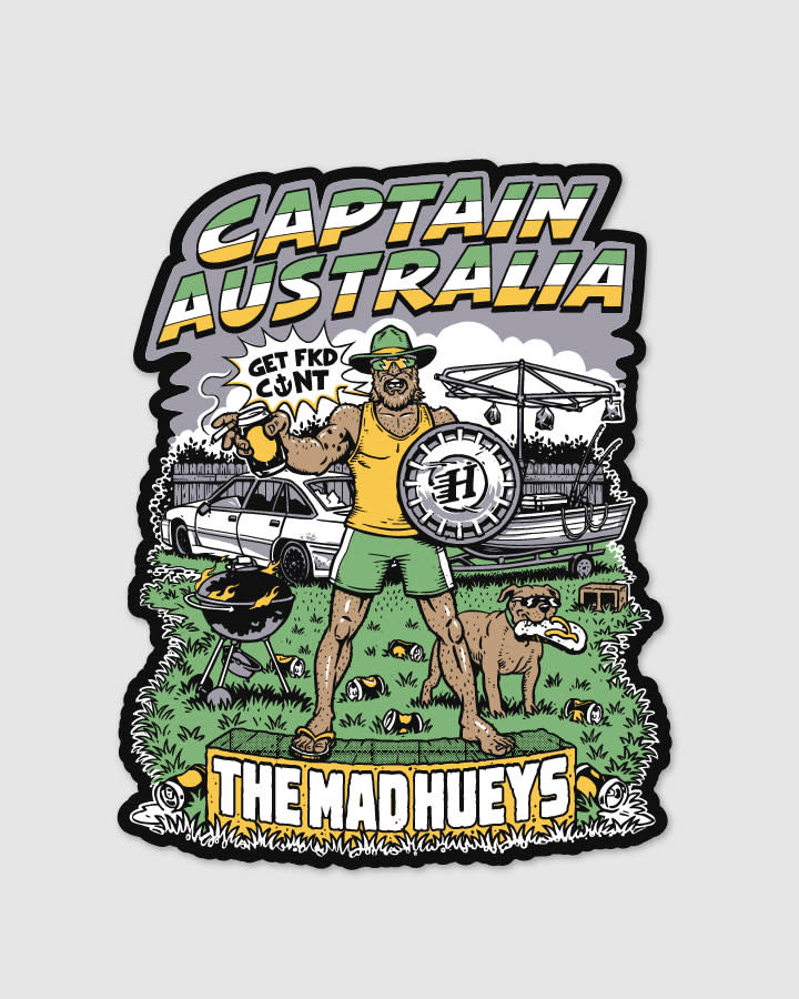 Captain Australia Sticker | Black