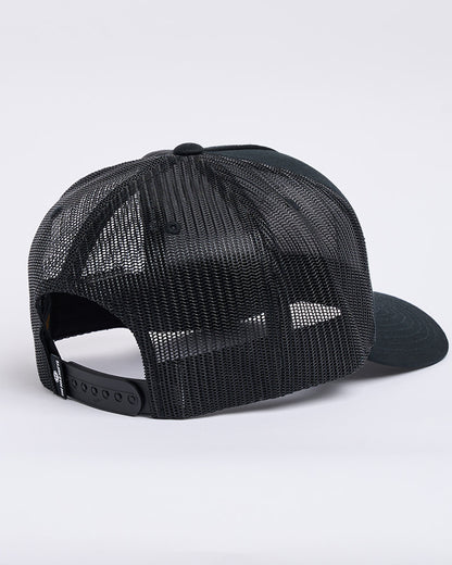 Caught Fk All Island Twill Trucker Cap - Black